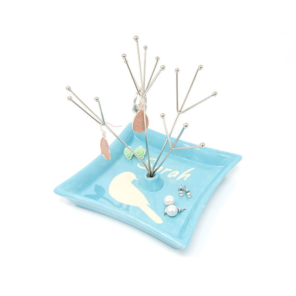 Custom_hand_painted_ceramic_jewelry_tree_with_your_name_and_bird