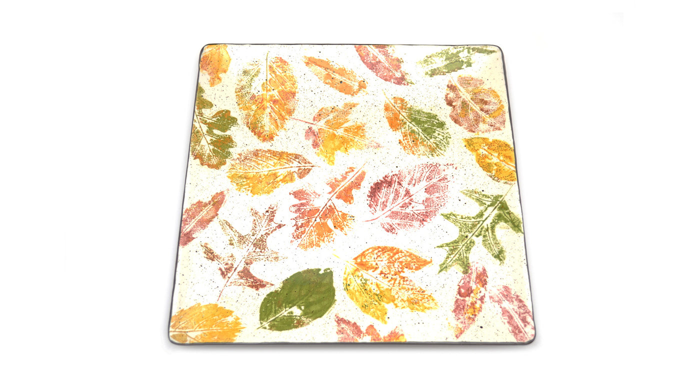 How to Paint Pottery and Ceramics Fall Leaf Leaves Prints