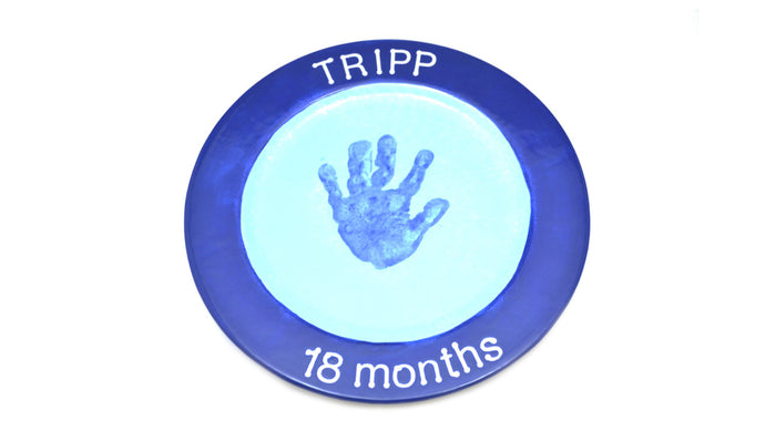 How to Paint Pottery and Ceramics Hand Print on Plate