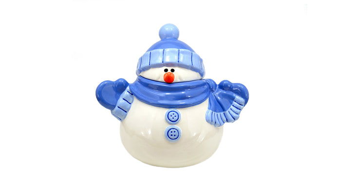 How to Paint Pottery and Ceramics Snowman Cookie Jar