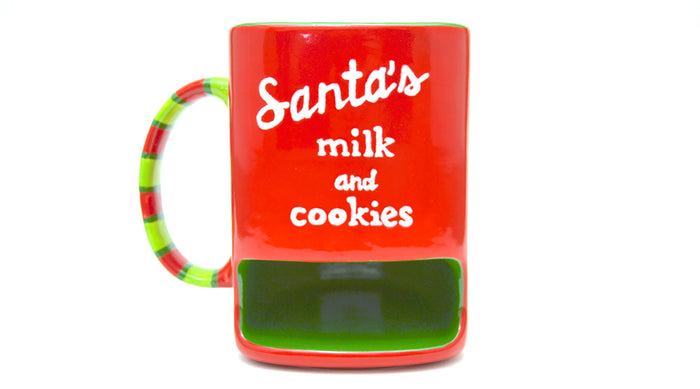 How to Paint Pottery and Ceramics Santa's Milk and Cookies Mug