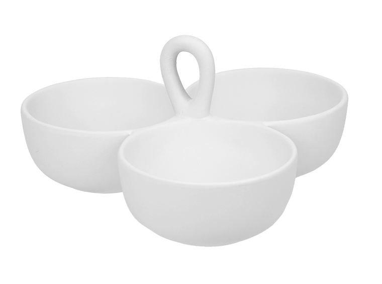 3 Section Bowl with Handle