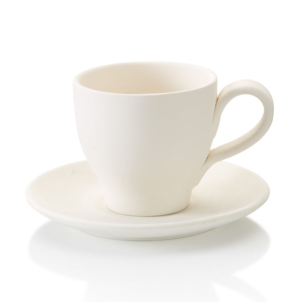 Tapered Teacup w/ Saucer