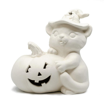 👻 Cat With Jack-O-Lantern