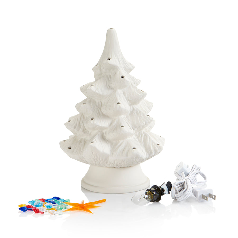 Small Light Up Traditional Christmas Tree