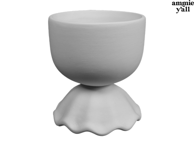 Leah Ruffled Base Glass