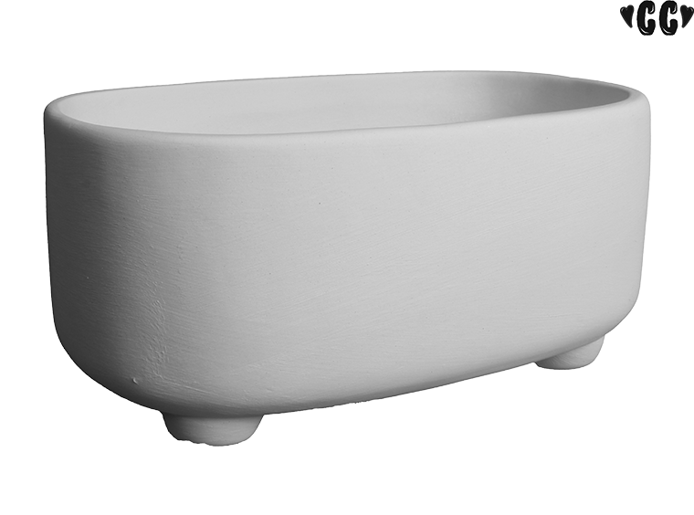 Footed Oval Planter