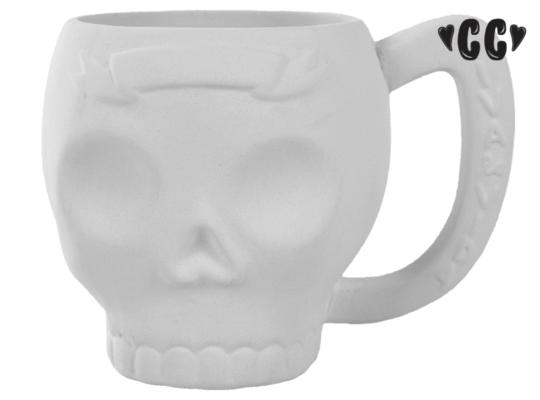 💜 Skull Mug with Banner