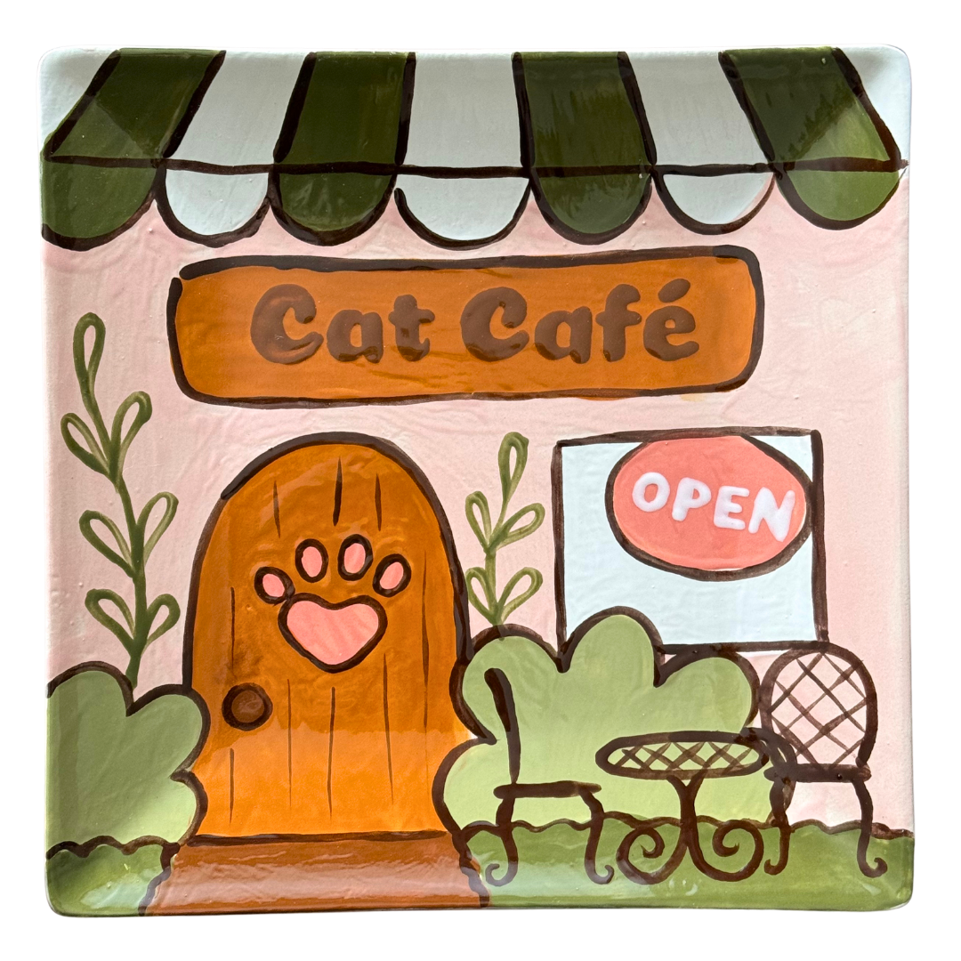 🍽️☕️🦞💜 Sq Coupe Dinner Plate