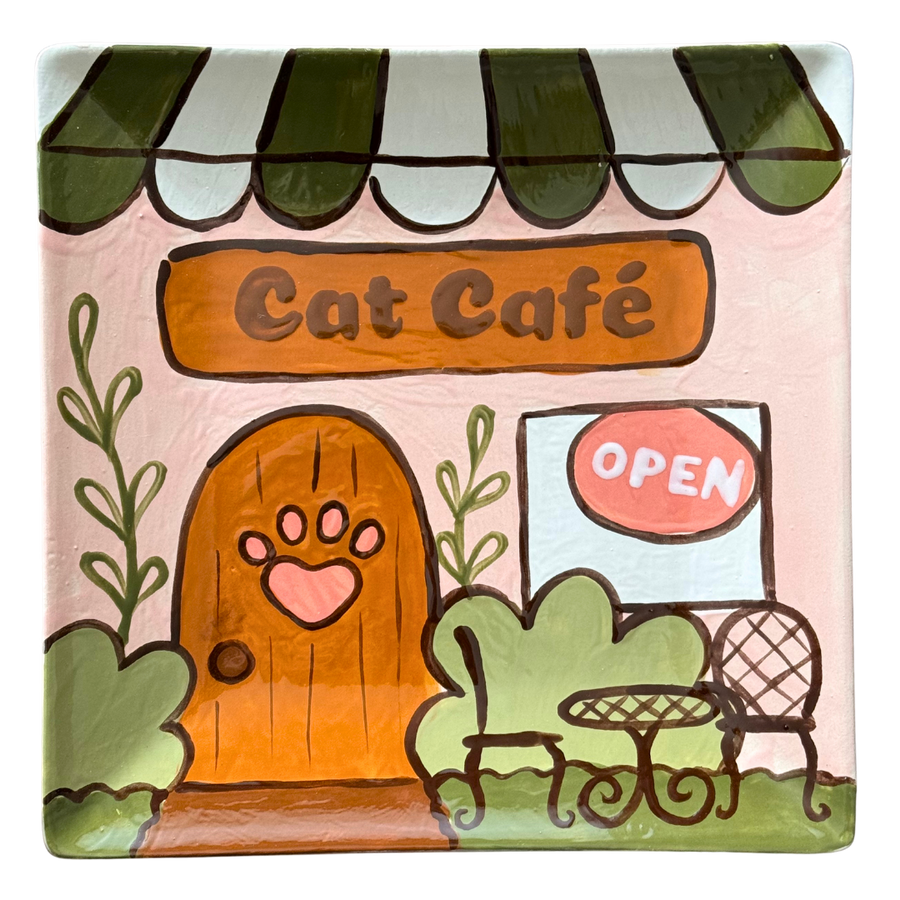 🍽️☕️🦞💜 Sq Coupe Dinner Plate