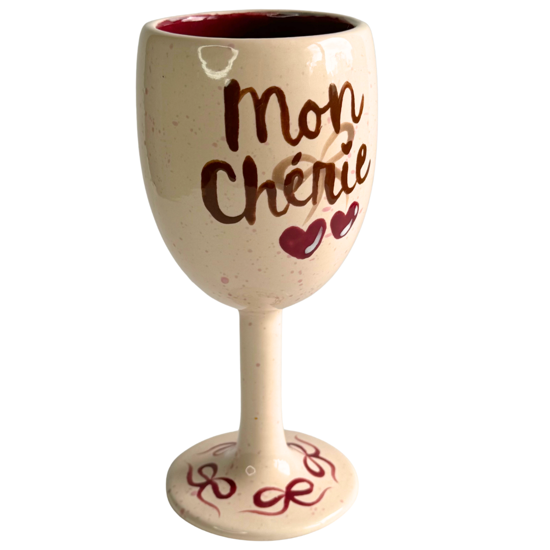 💋 White Wine Glass