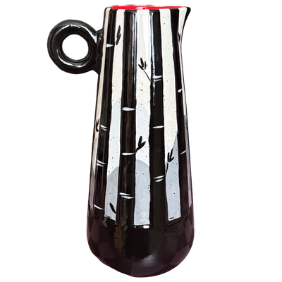 🏮 Tall Striped Pitcher/Vase