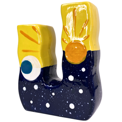 🌙 Double Squiggle Vase