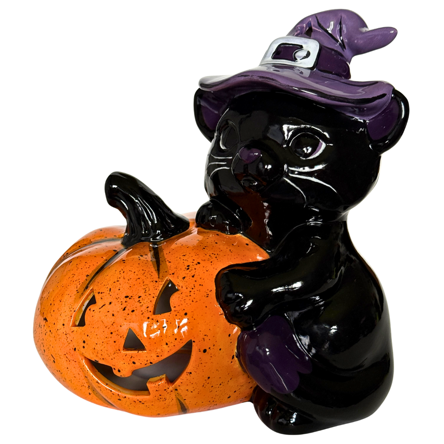 👻 Cat With Jack-O-Lantern