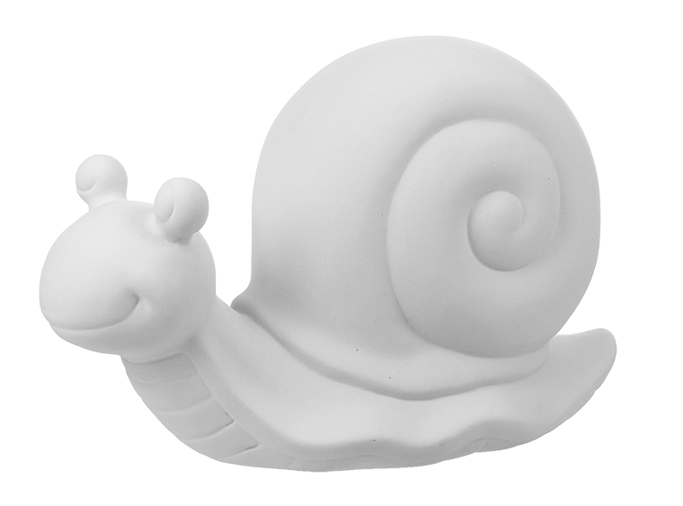 Large Garden Snail Figurine Plain Bisque