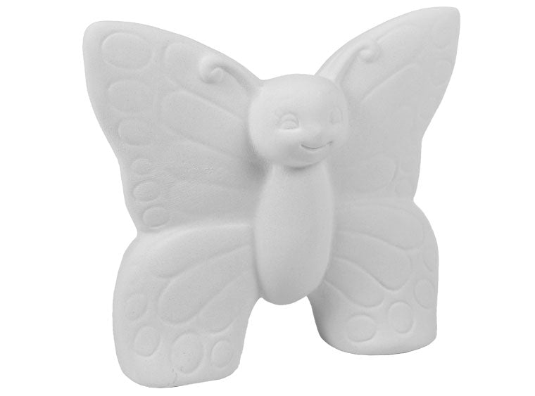 Small Standing Butterfly Collectible Plain Bisque