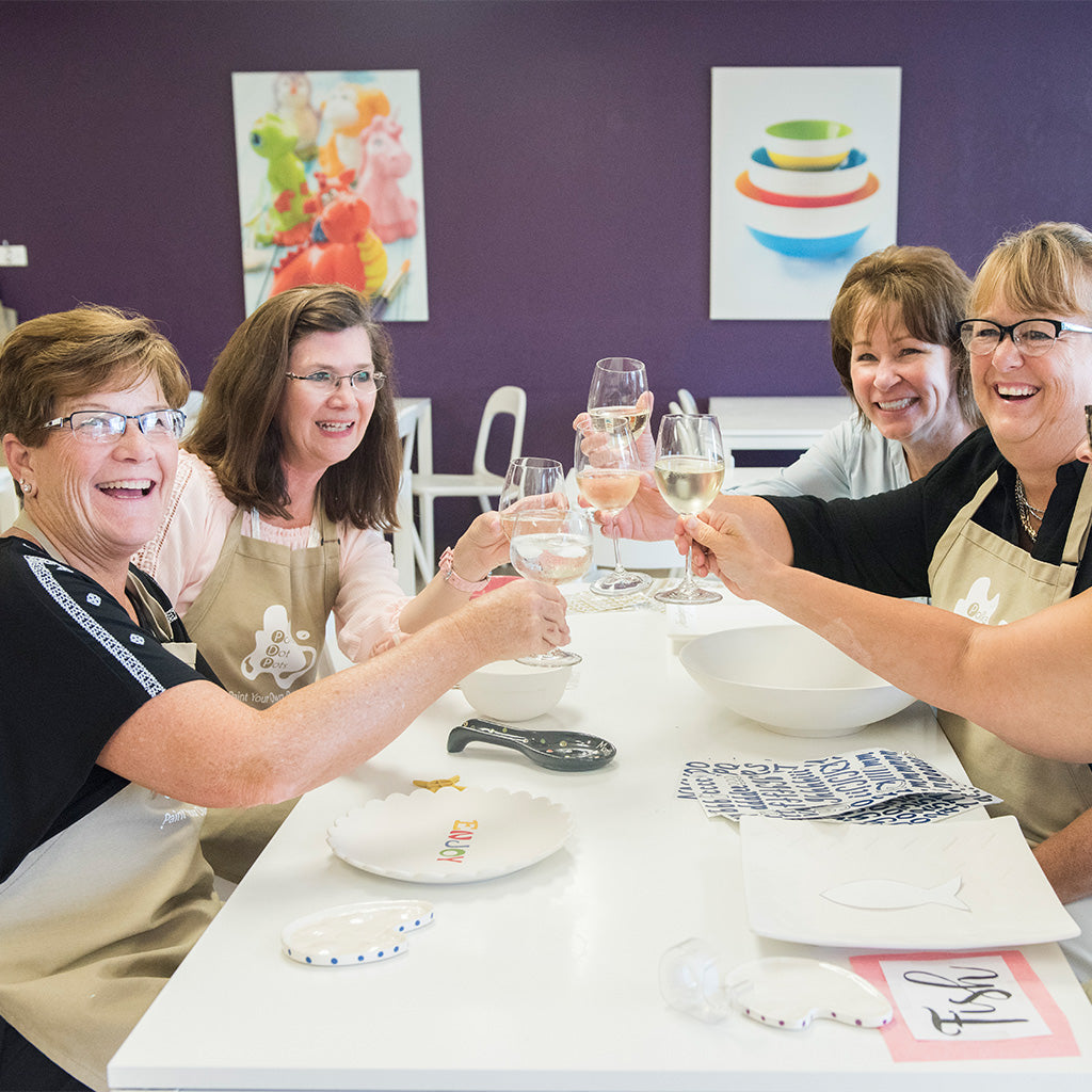 A La Carte Pottery Party - Wisconsin Dells