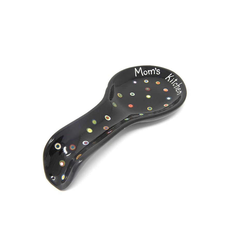 Mom's Kitchen Personalized Hand Painted Custom Ceramic Spoonrest 