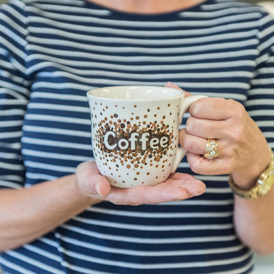 Custom Painted Ombre Dots Coffee Mug