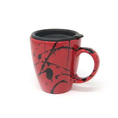 Custom Painted Splatter Mug with Lid
