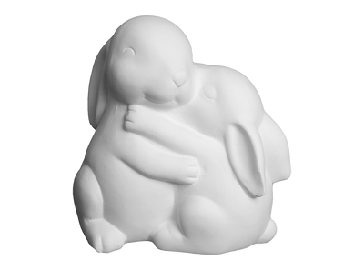 Mom & Baby Bunny Collectible
